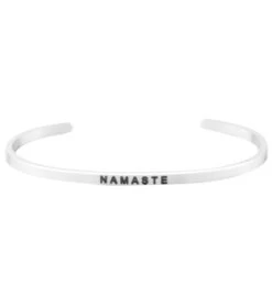 Mantraband Namaste Bracelet Silver