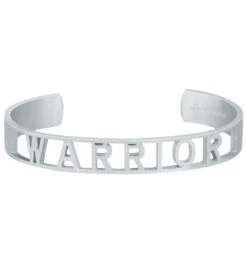 Mantraband Warrior Statement Bracelet Silver