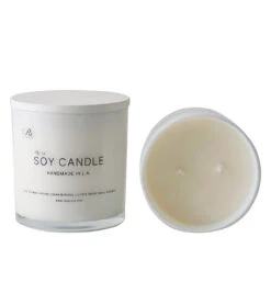 RXLA Bora Bora Soy Candle, 15 Oz White