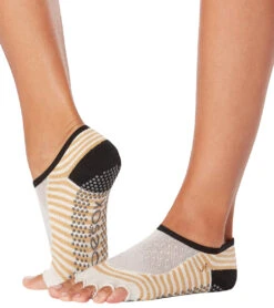 Toesox Bellarina Half-Toe Yoga Grip Socks Offset