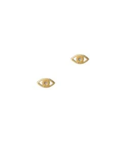 TAI Jewelry Simple Evil Eye Studs Gold