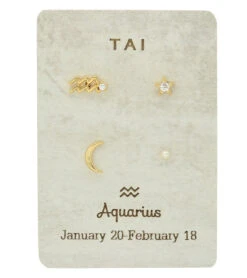 TAI Jewelry Constellation Stud Pack Aquarius