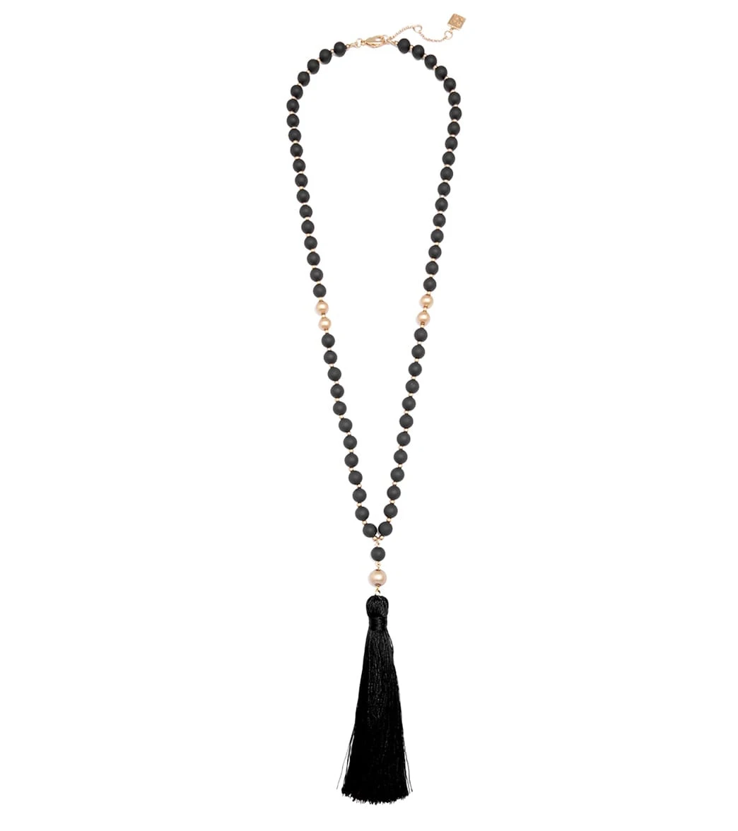 Zenzii Matte Beaded Necklace With Tassel - Image 2