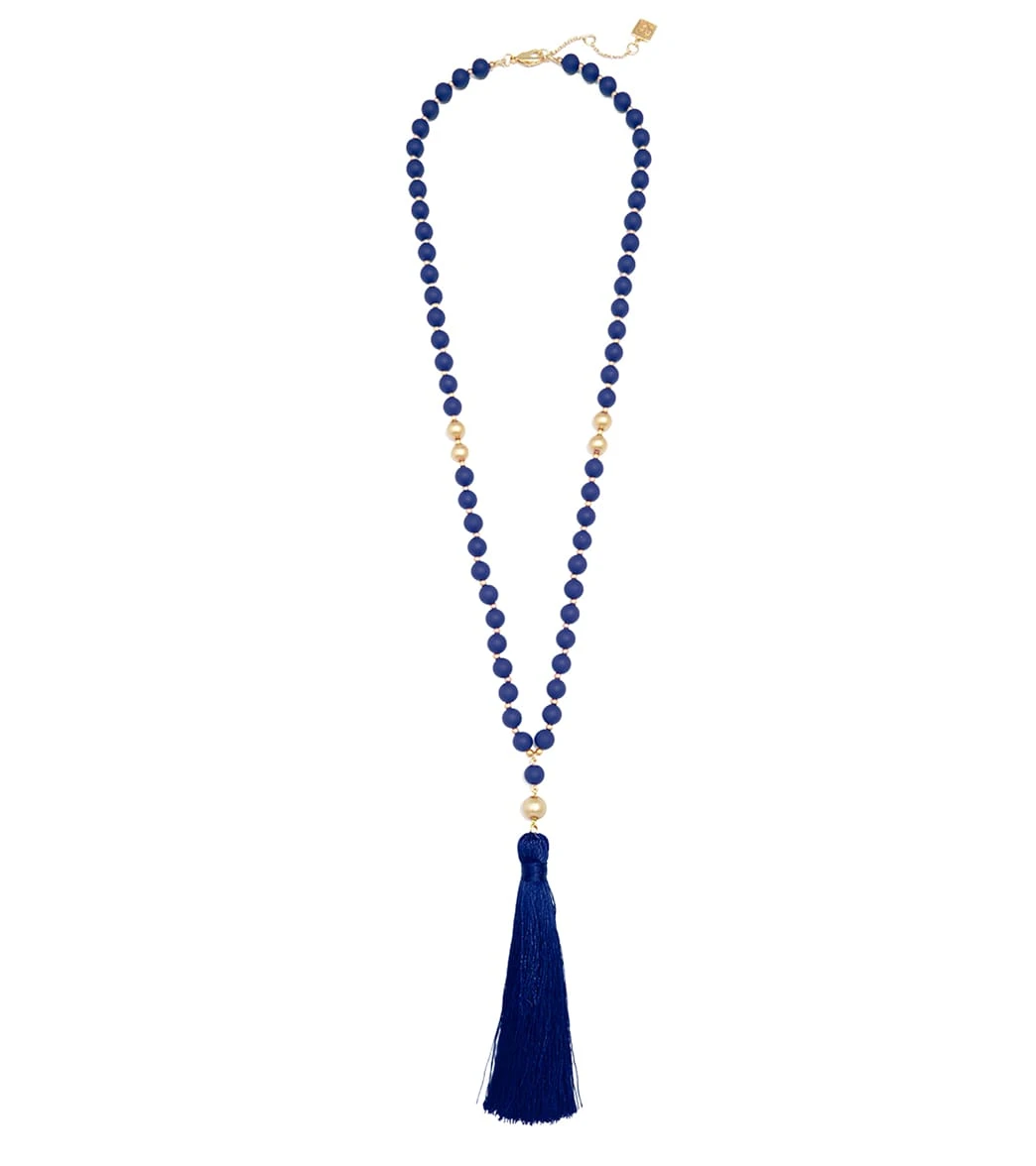 Zenzii Matte Beaded Necklace With Tassel - Image 5