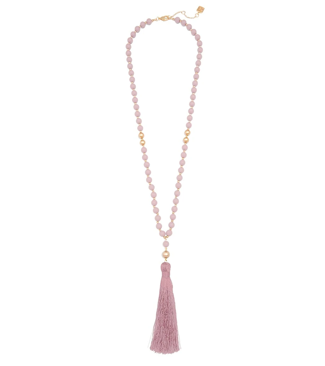 Zenzii Matte Beaded Necklace With Tassel - Image 4