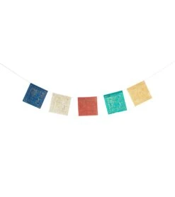 DZi Paper Prayer Flag: Short Windhorse, Pack Of 10 Multi
