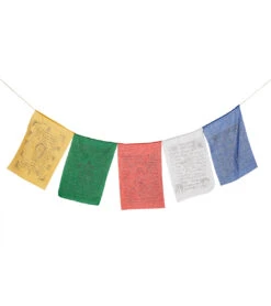 DZi Prayer Flag: Gcs Deity, Medium Multi