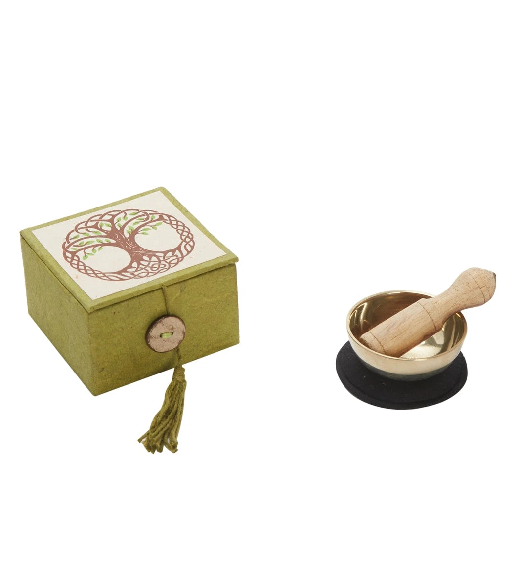 DZi Mini Meditation Bowl Box: 2" Tree Of Life Green - Image 4