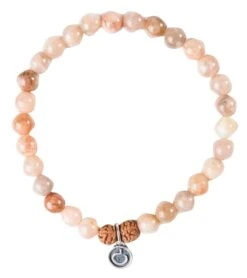 Mala Collective I Am Grateful Bracelet Sunstone, Rudraksha
