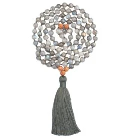 Mala Collective I Am Whole Mala Labradorite, Rudraksha