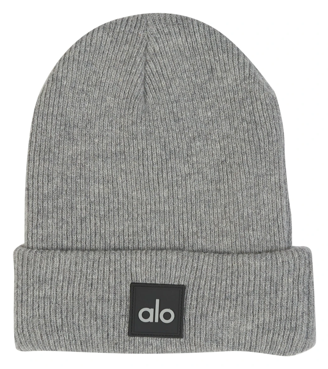 Alo Yoga Everyday Beanie Athletic Heather Grey - Image 2