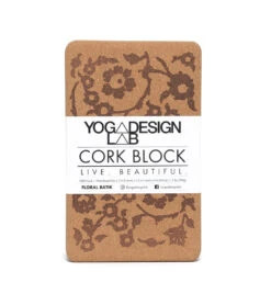Yoga Design Lab Cork Yoga Block Floral Batik Tonal Batik Tonal