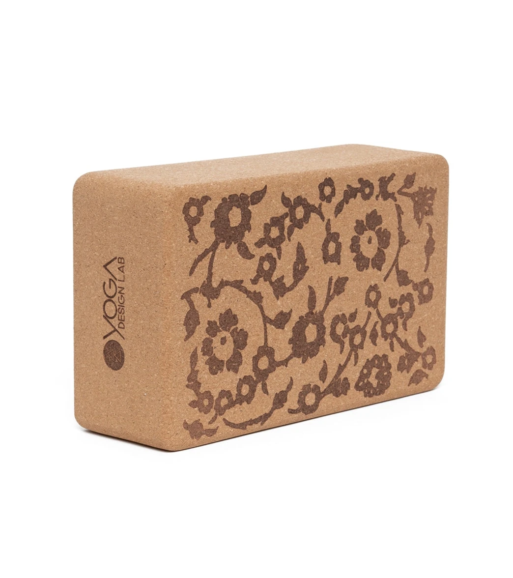 Yoga Design Lab Cork Yoga Block Floral Batik Tonal Batik Tonal - Image 2