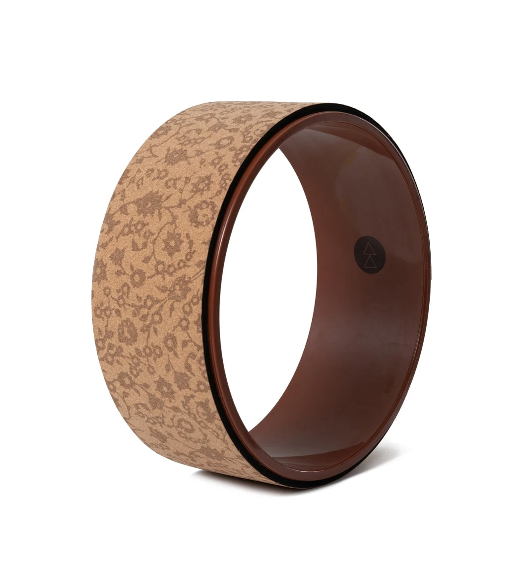 Yoga Design Lab Yoga Wheel Cork Floral Batik Tonal - Image 3