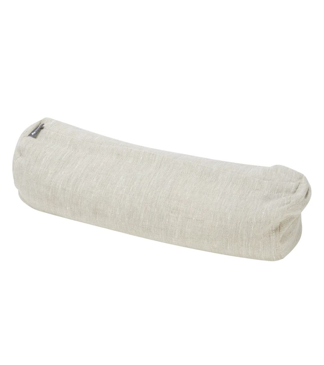 Halfmoon Linen Mini Cylindrical Bolster - Image 5
