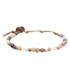 Lotus And Luna Peace + Love + Happiness Healing Bracelet Multi