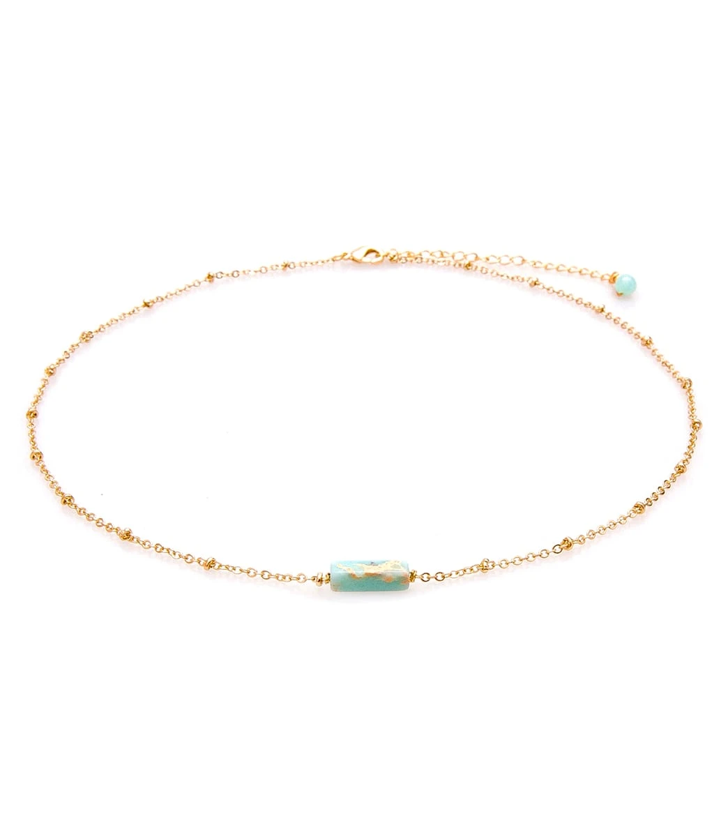 Lotus And Luna Peace Jasper Stone Of The Earth Necklace