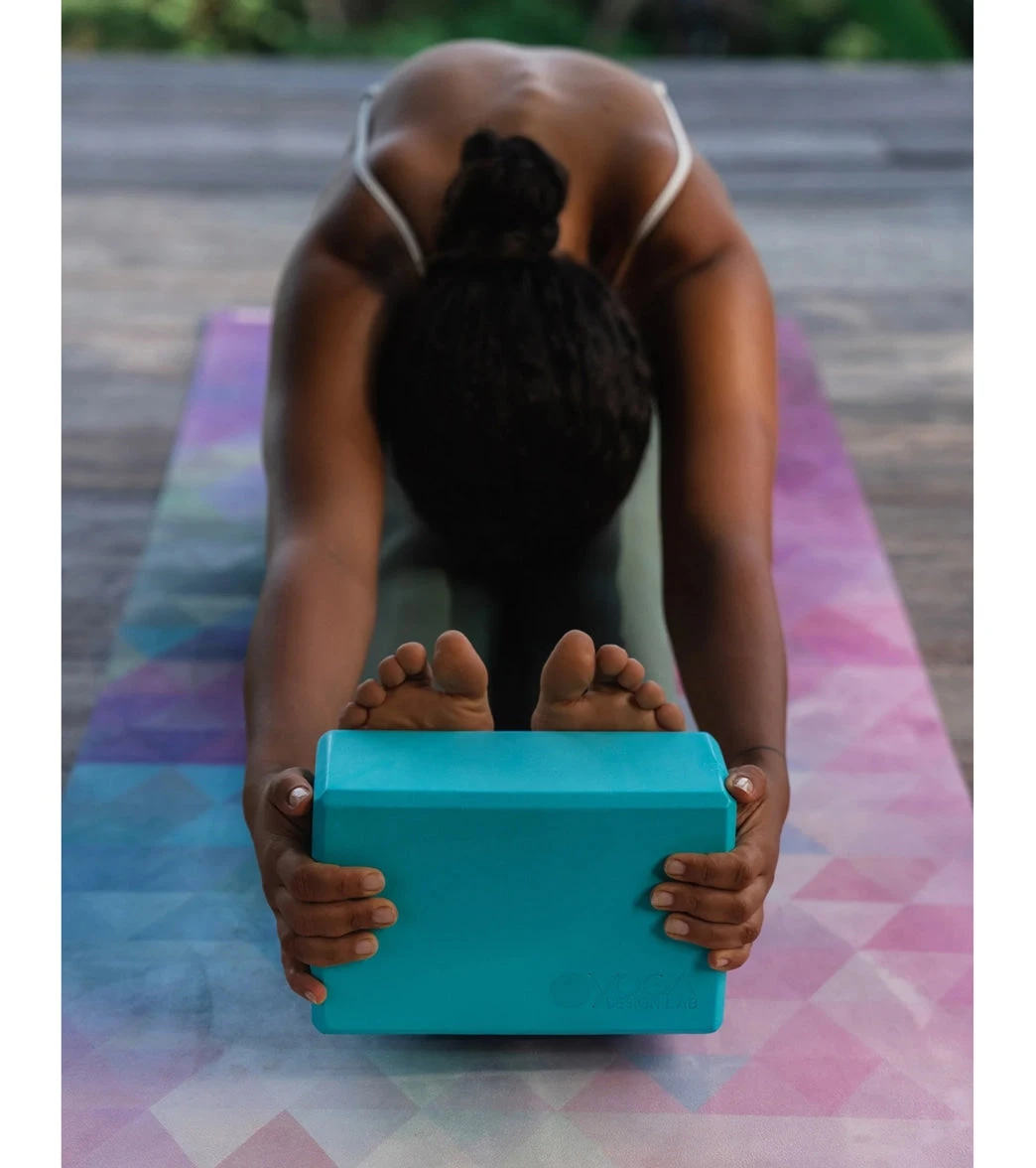 Yoga Design Lab Recycled Foam Yoga Block Aqua Sky - Image 3