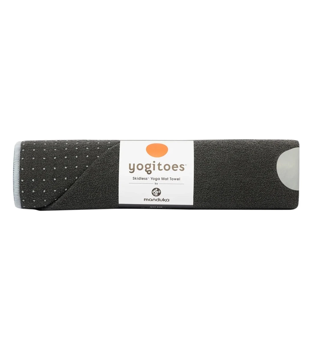 Manduka Yogitoes® Yoga Mat Towel, 71" Grey - Image 2