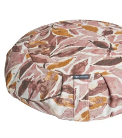 Halfmoon Linen Round Meditation Cushion Boreal