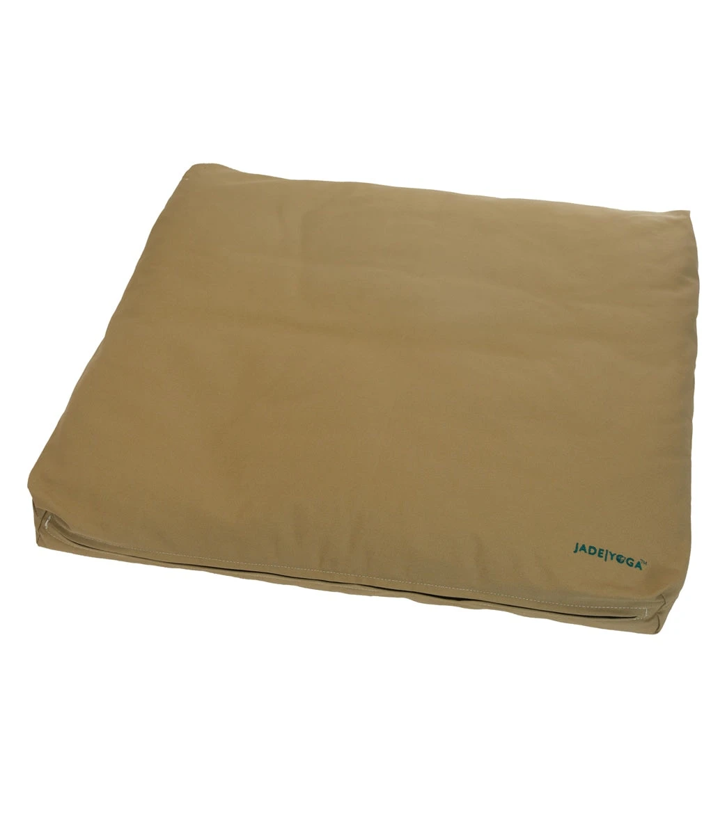 Jade Yoga Zabuton Cushion Khaki - Image 2
