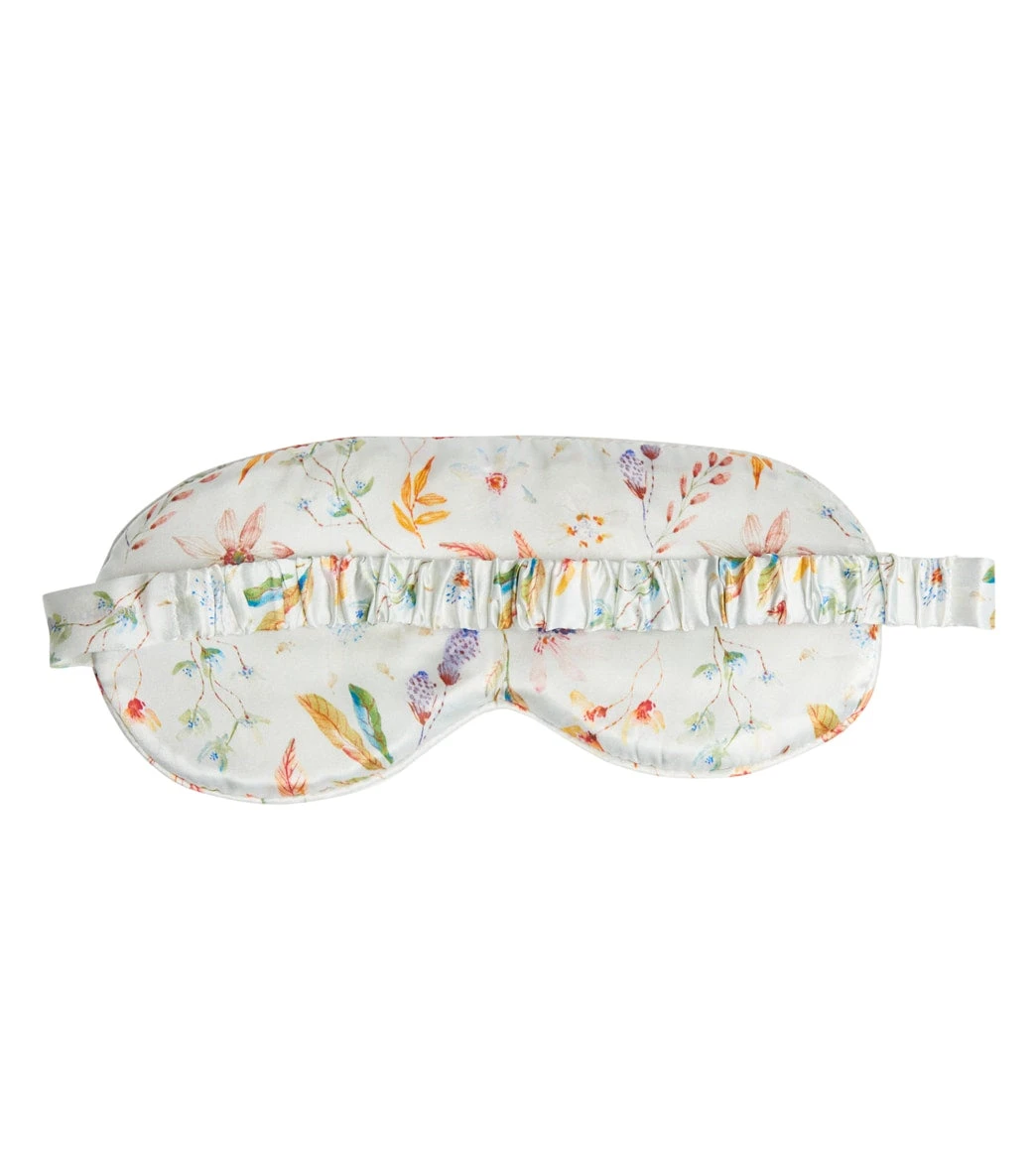 Halfmoon Silk Eye Mask FLORA