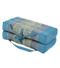Zafuko Medium Foldable Meditation And Yoga Cushion Teal/Turquoise