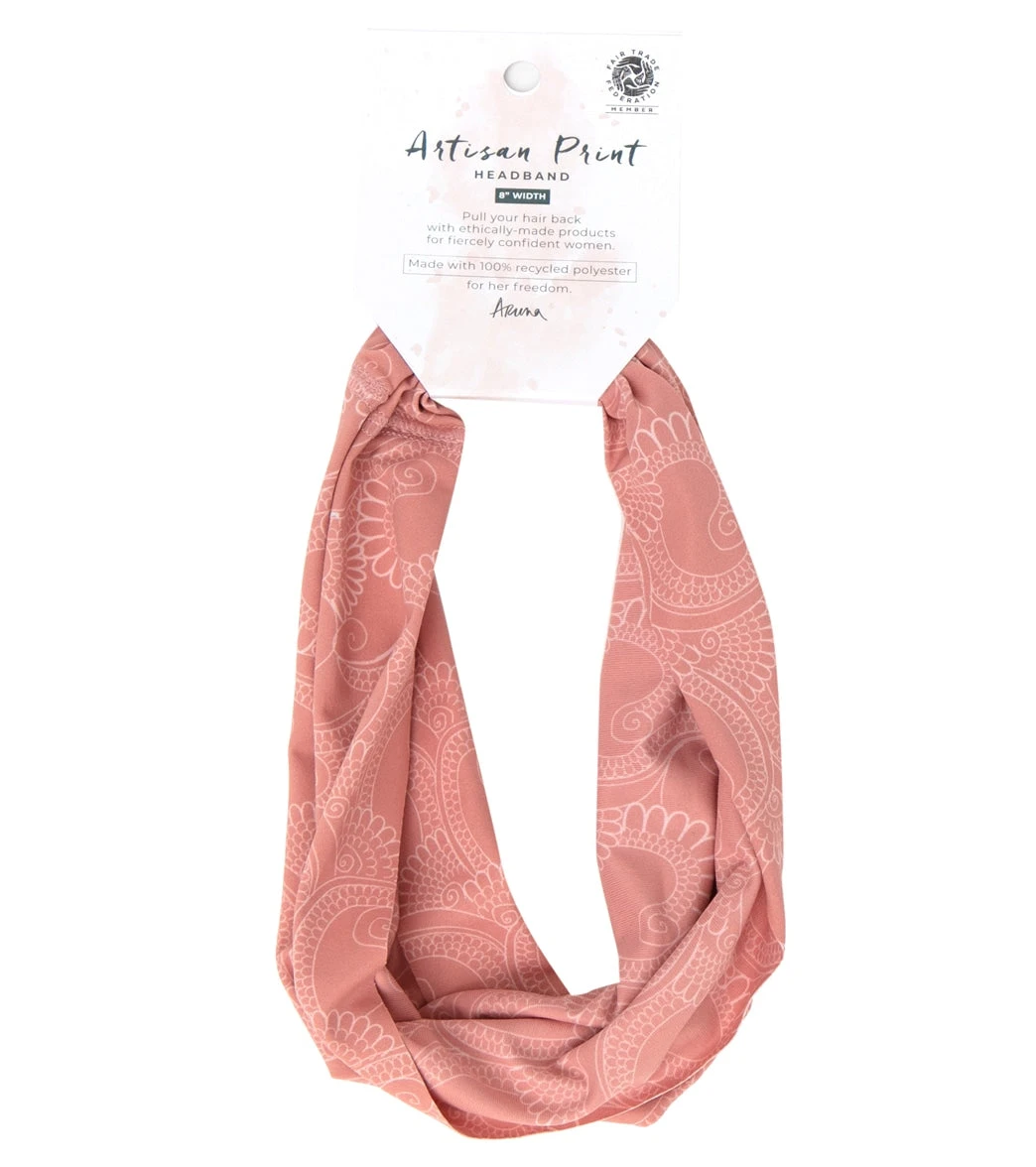 Aruna Project Rita Artisan Collection Headbands Mehendi Mauve - Image 3