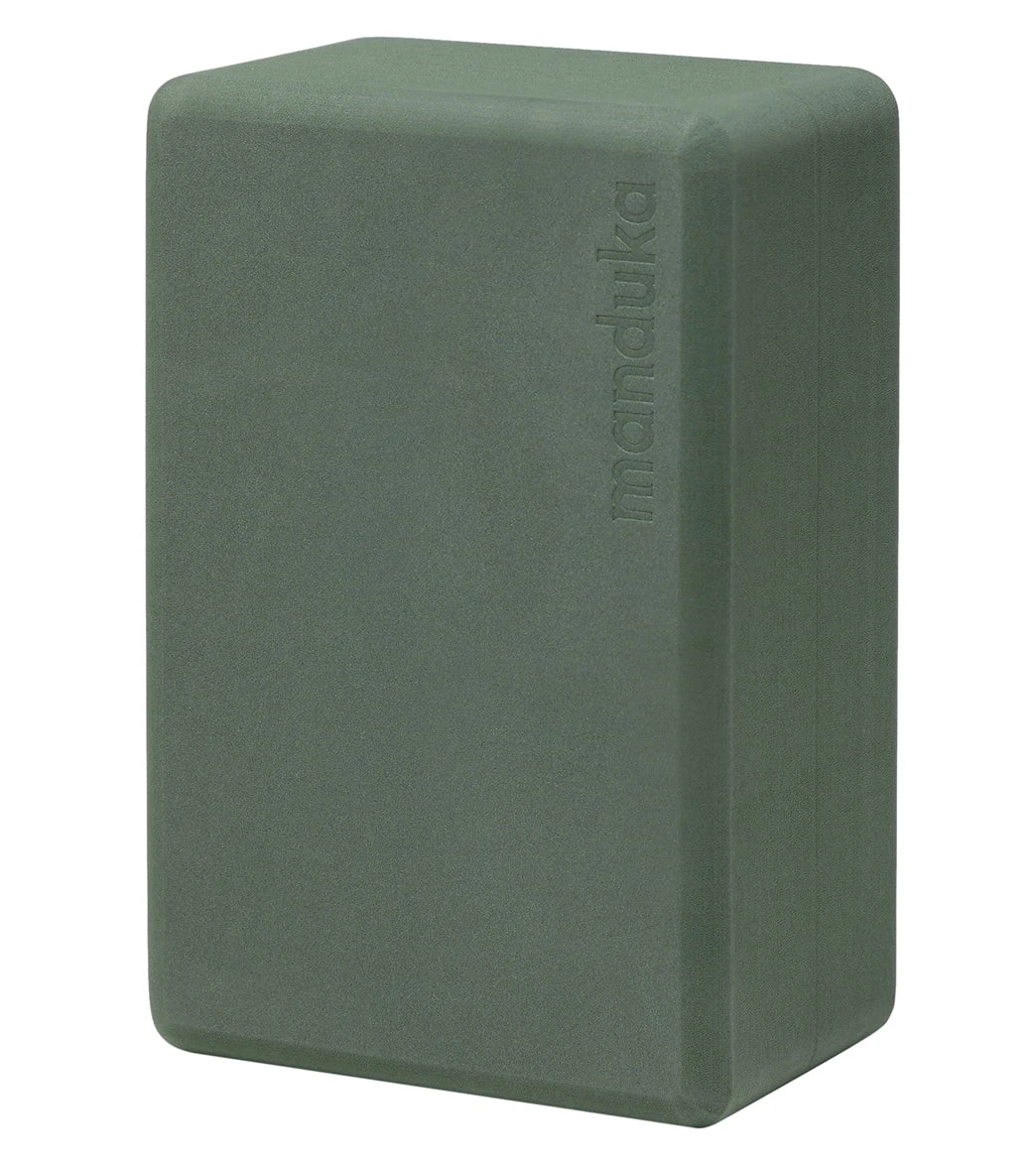 Manduka Recycled Foam Yoga Block Sage - Image 2