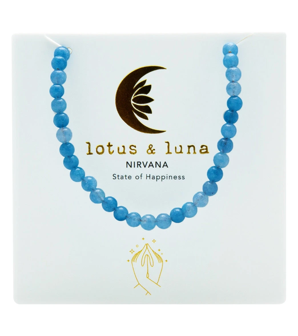Lotus And Luna Nirvana Healing Necklace Blue